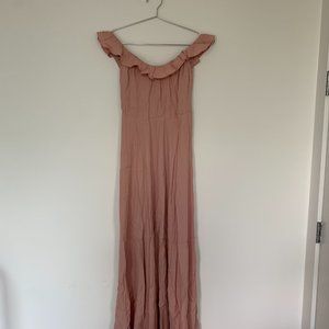 Reformation Verbena Dress, Blush, 2P